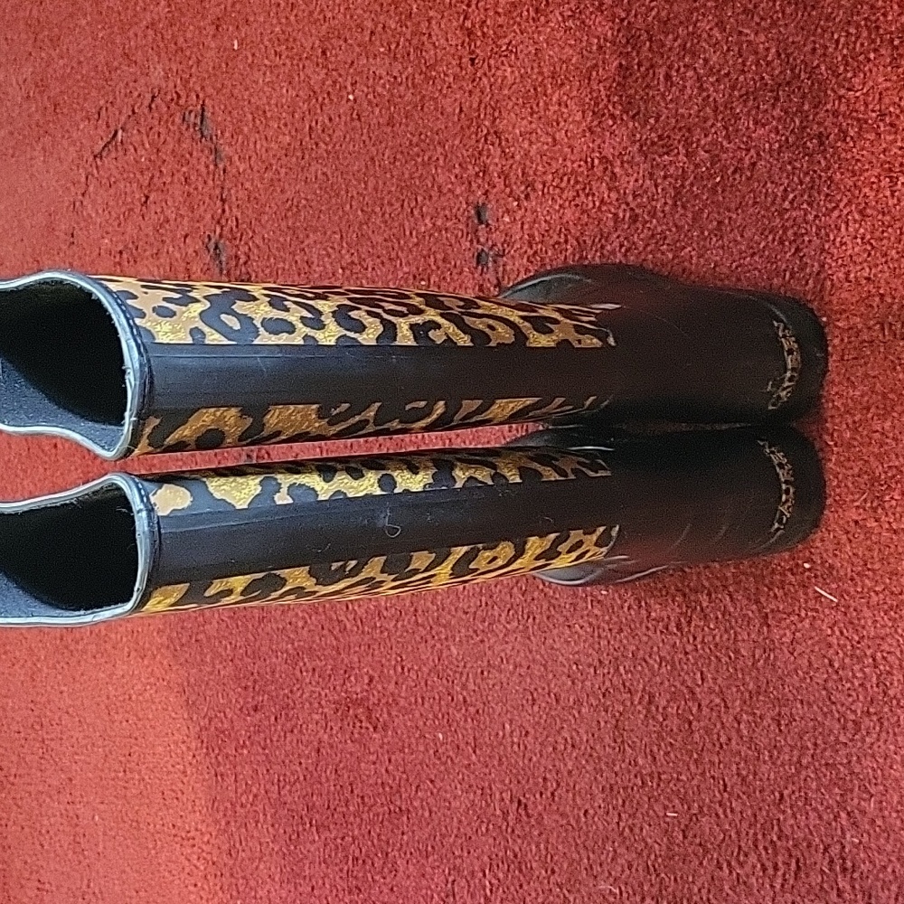 Rain boots.